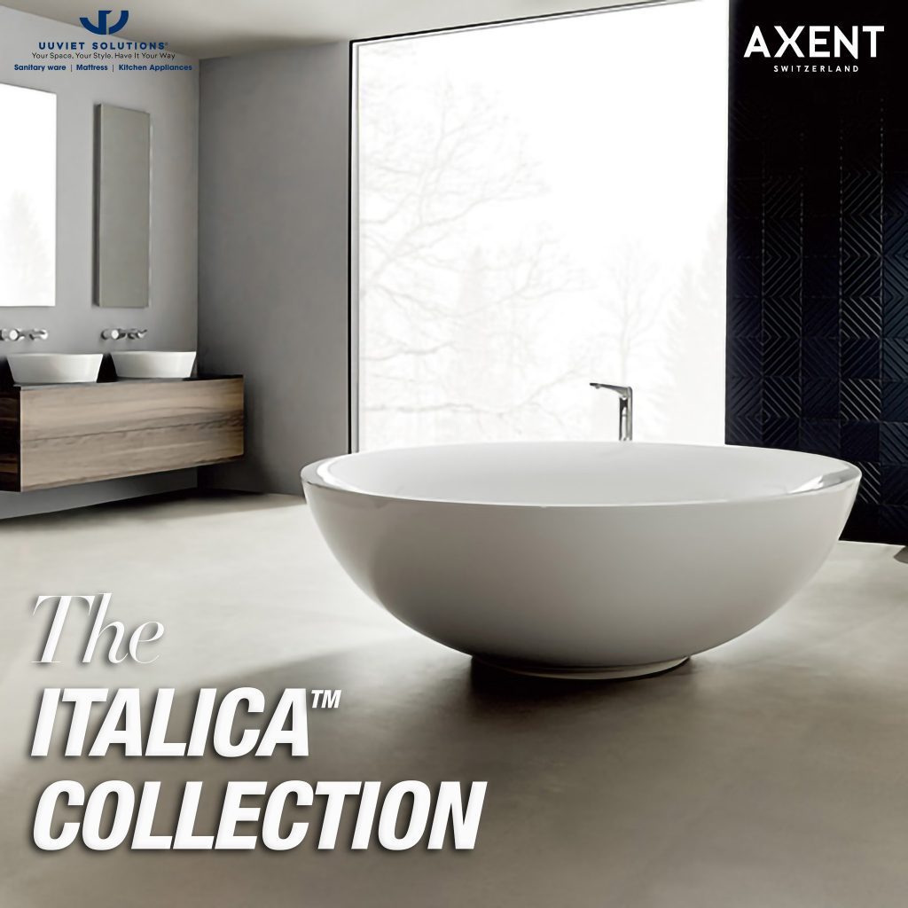 Bồn tắm đặt sàn Italica đến từ thương hiệu Axent