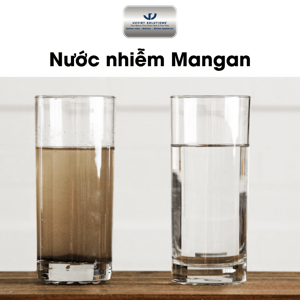 Nguồn nước bị nhiễm mangan