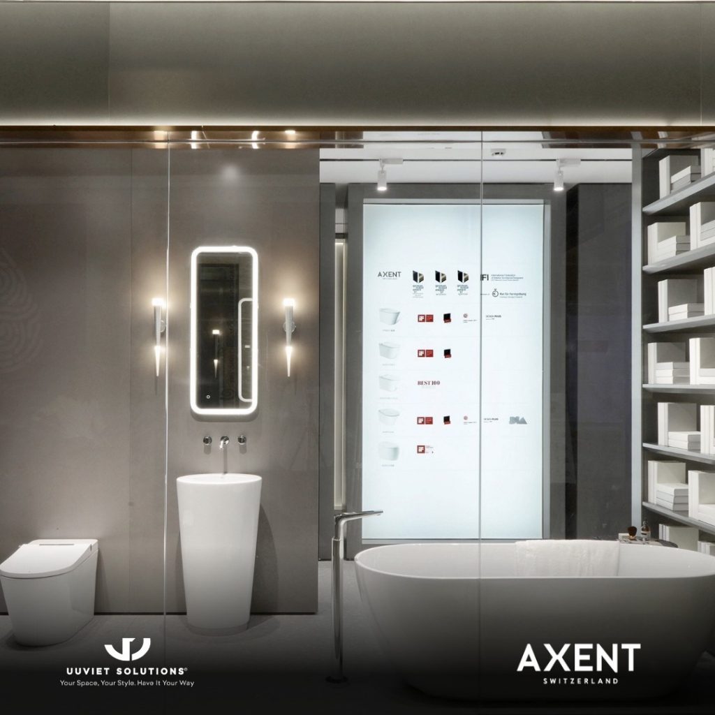 Chọn mua bồn cầu Axent phù hợp với đa số không gian phòng tắm