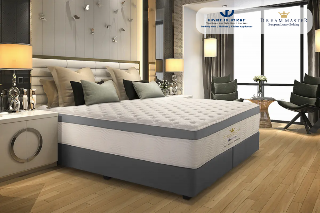 Chiếc nệm Dream Heaven với độ cao 33cm giúp bạn không cần phải sử dụng những chiếc giường có chân cao
