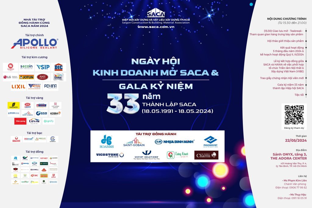 Chương trình "Ngày hội kinh doanh mở SACA & Gala kỷ niệm 33 năm thành lập SACA"