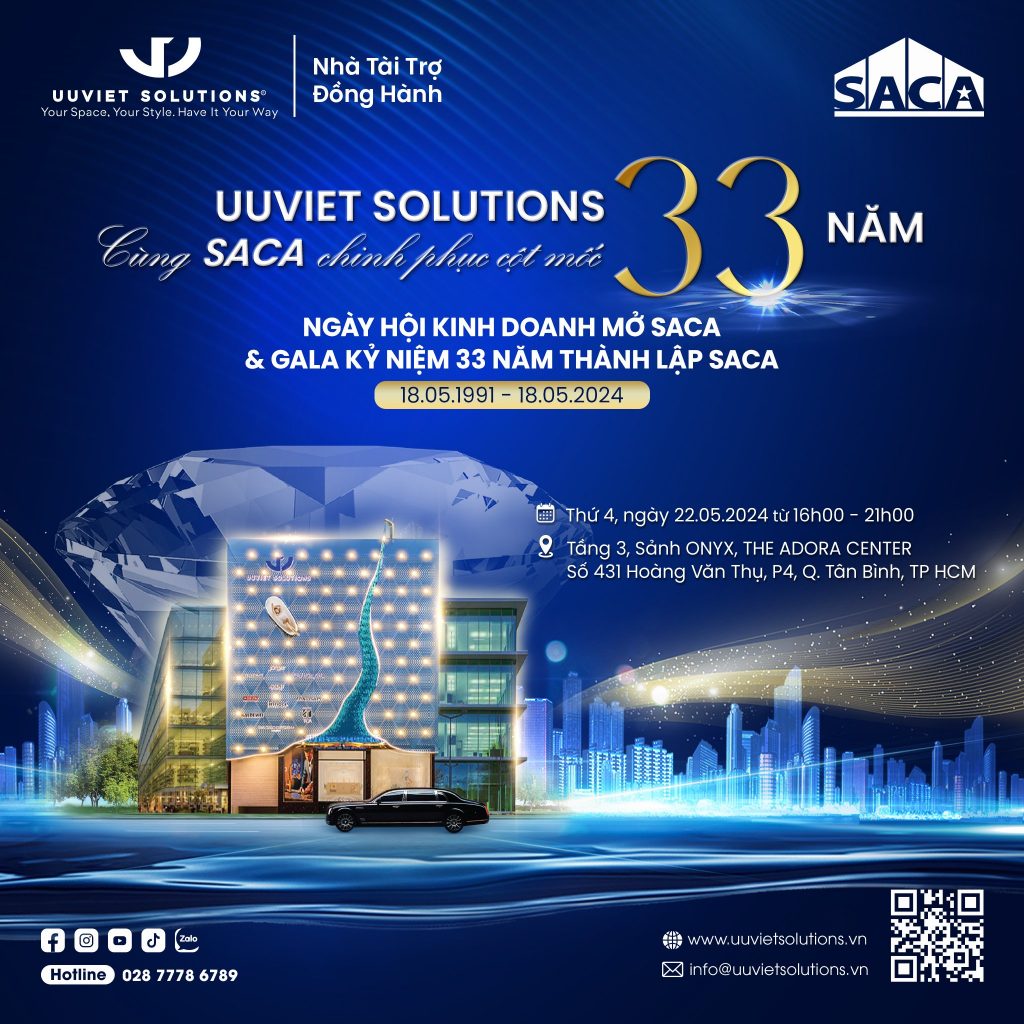 Uuviet Solutions đồng hành cùng SACA chinh phục cột mốc 33 năm