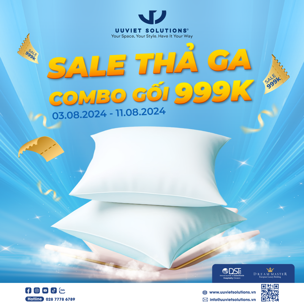 Sale thả ga - Combo gối 999k