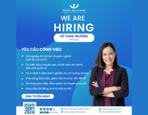 Tuyển dụng Kế Toán Trưởng