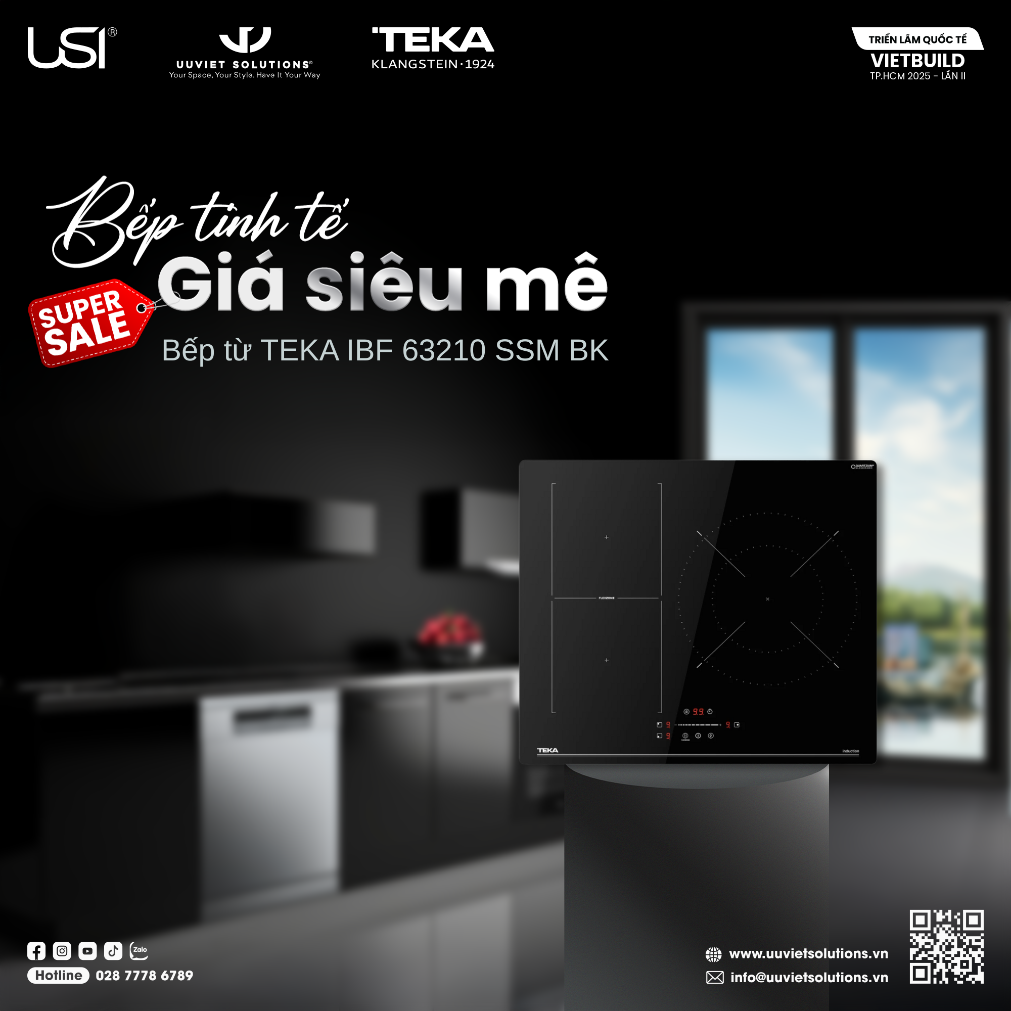 Bếp từ TEKA IBF 63210 SSM BK