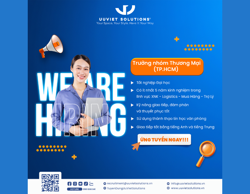 Tuyển dụng Trưởng Nhóm Thương Mại