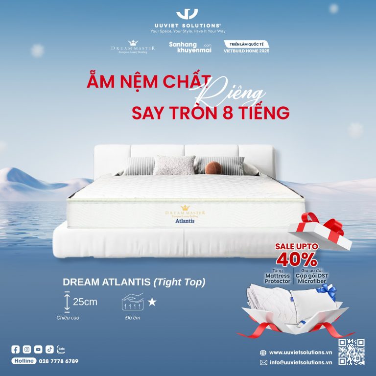Nệm lò xo túi Dream Atlantis
