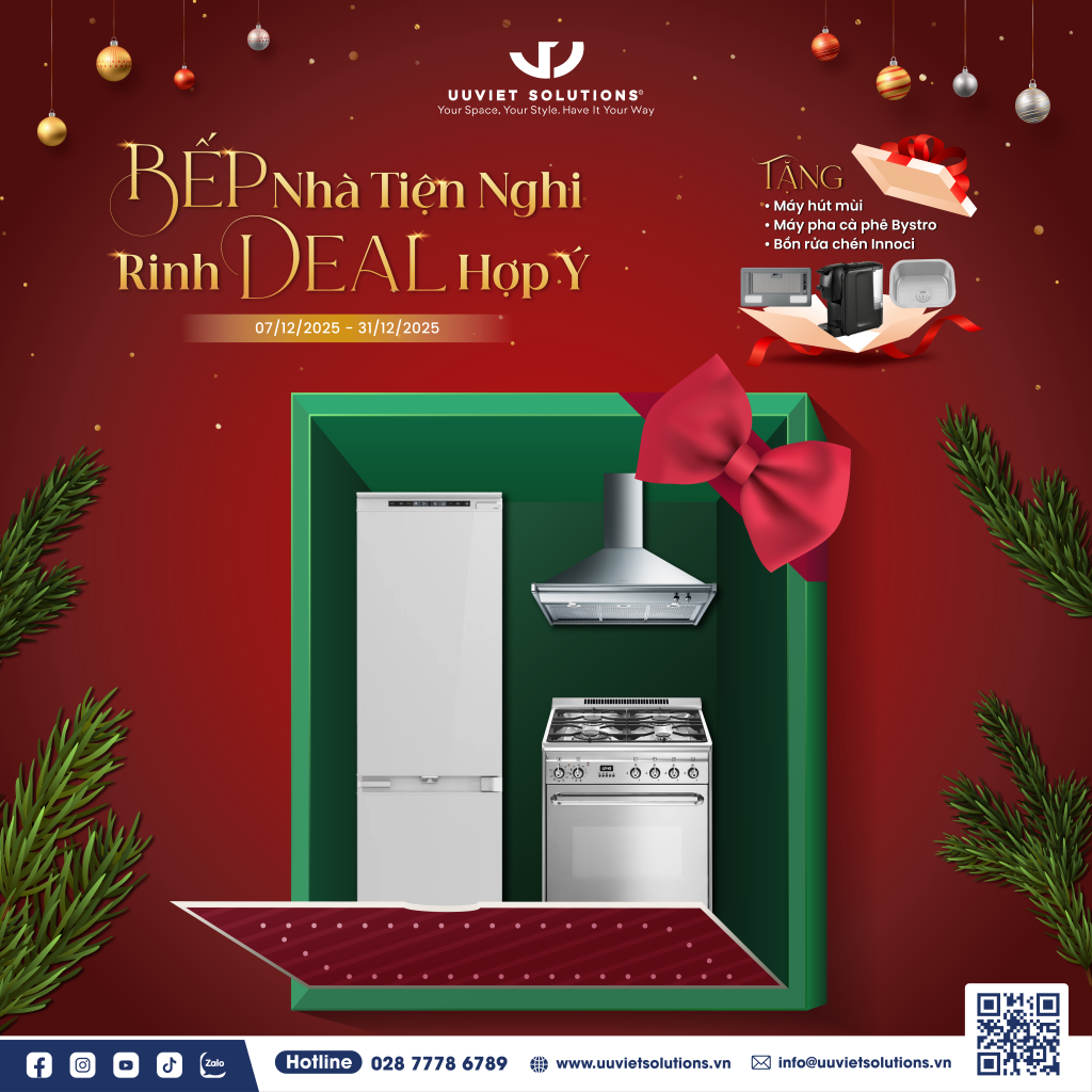 Sở hữu từ 2 sản phấm thiết bị bếp Smeg nhận quà cực xịn