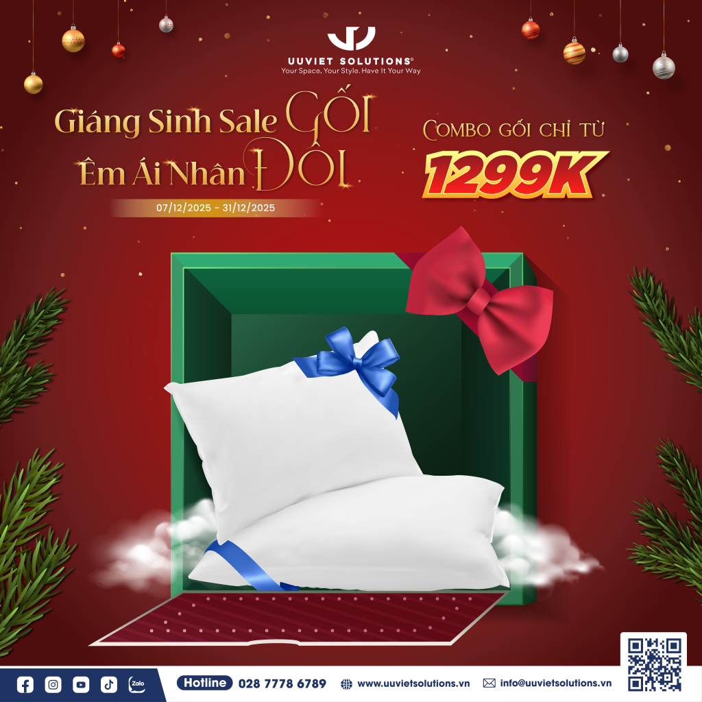 Chương trình Super sale cuối năm combo gối microfiber DST chỉ từ 1.299k
