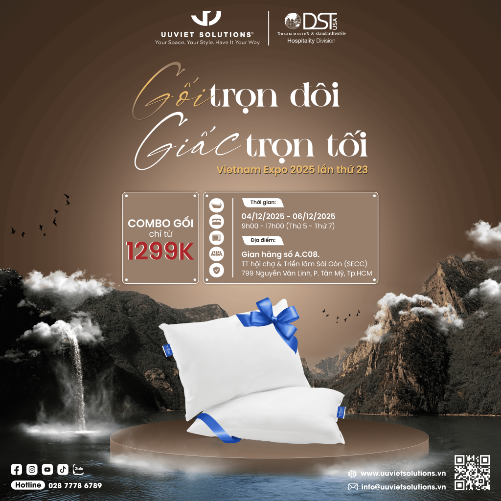 Ưu đãi đặc biệt 1 cặp gối Microfiber thương hiệu DST chỉ từ 1.299K