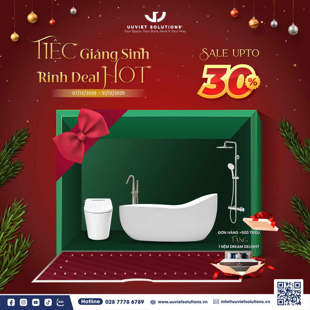 Chương trình Super sale cuối năm sản phẩm thiết bị phòng tắm cao cấp