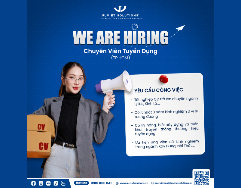 Uuviet Solutions tuyển dụng Chuyên Viên Tuyển Dụng