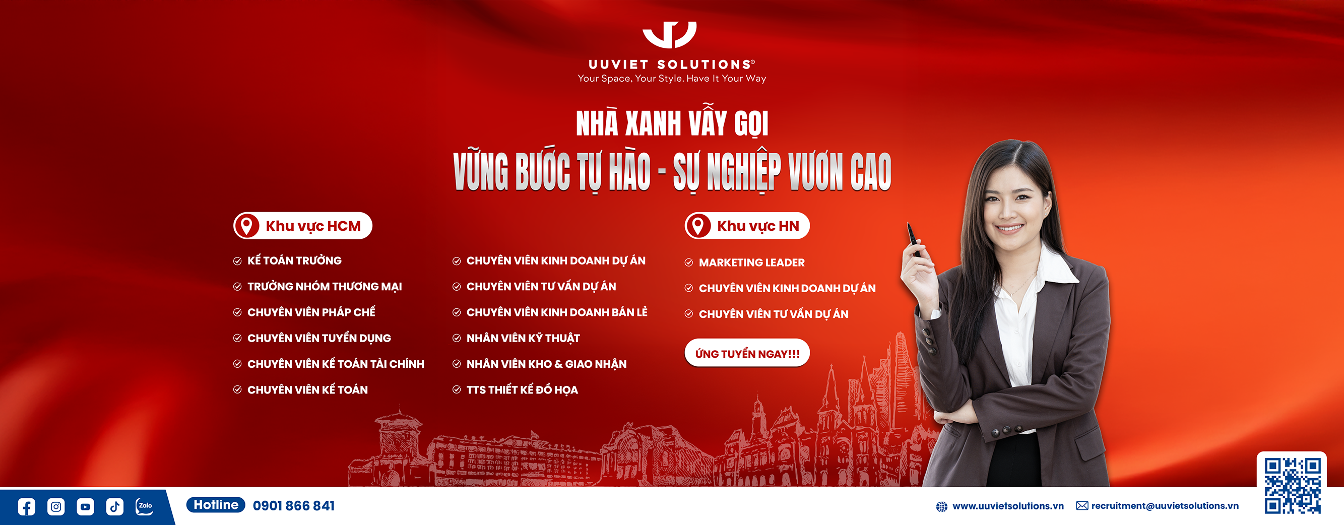 Uuviet Solutions Tuyển dụng tháng 4 Website