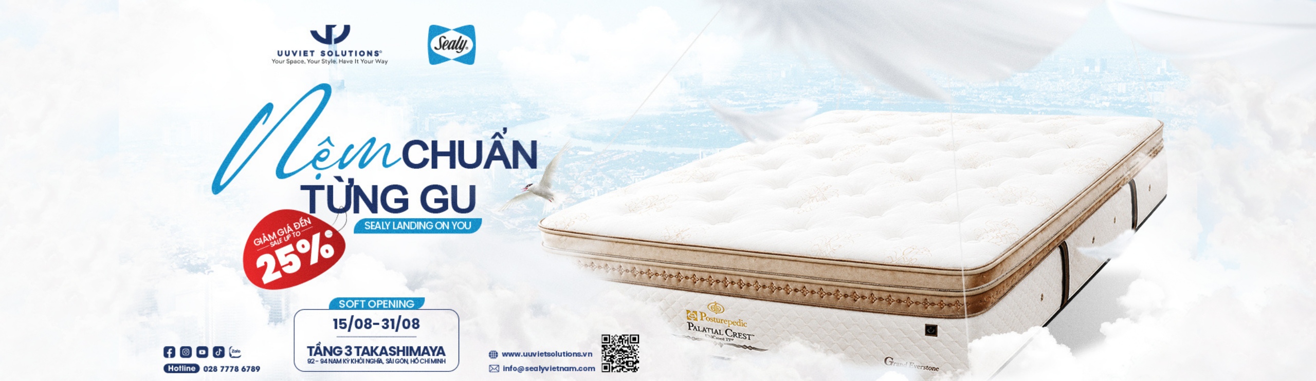 Uuviet Solutions Sealy Vietnam Sự kiện Soft Opening tại Takashimaya