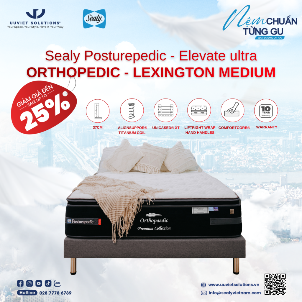Sealy Posturepedic - Elevate ultra Orthopedic - Lexington Medium
