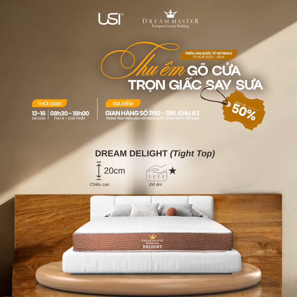 Nệm lò xo túi Dream Delight