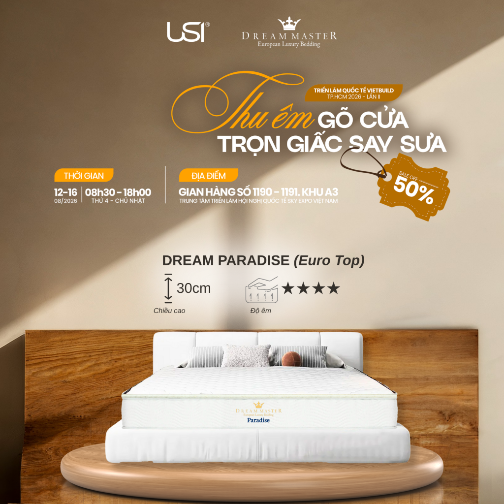 Nệm lò xo túi Dream Paradise