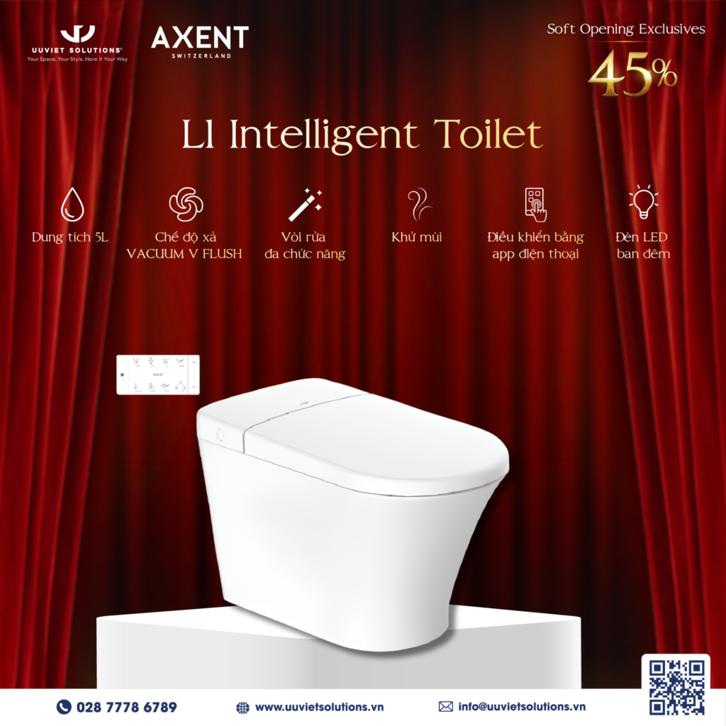 L1 Intelligent Toilet - Thương hiệu Axent (Thuỵ Sỹ)