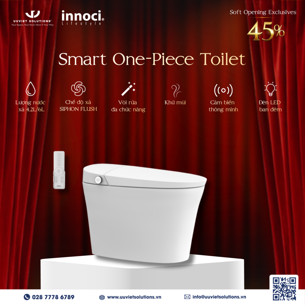 Smart One-Piece Toilet - Thương hiệu Innoci (Đức)